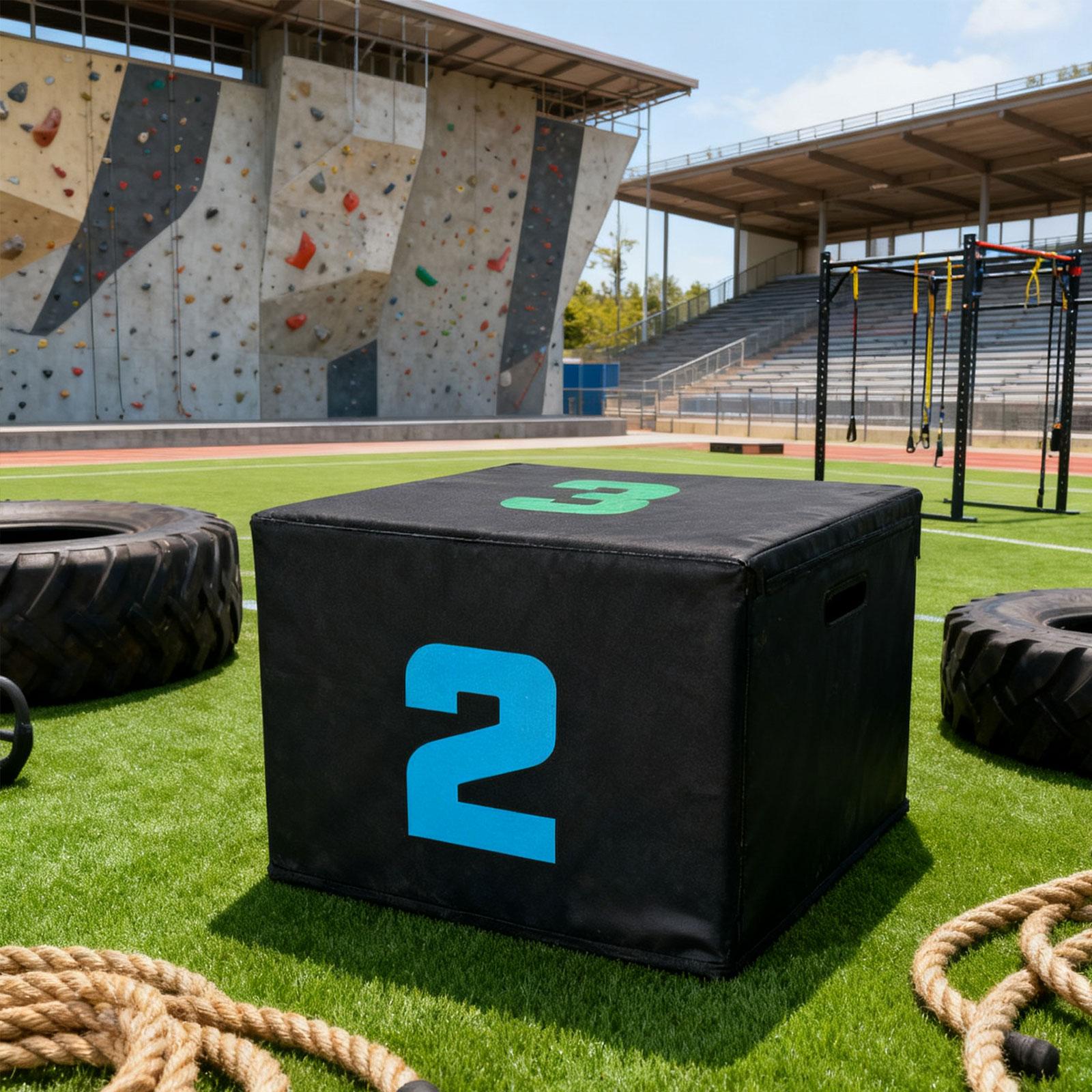 Home Gym Jump Box - Boîte à sauter stratifométrique en PVC,