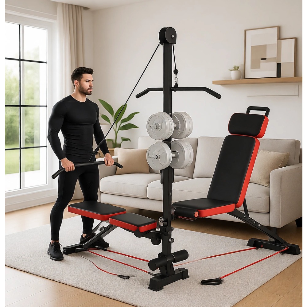Home Gym Multi - Banc de musculation multifonctionnel avec système