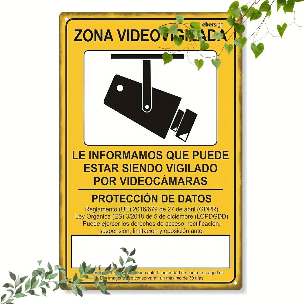 Home Gym Video - 1PC Panneau métallique « Zone de