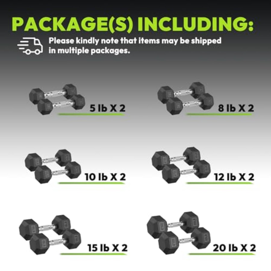 Ensemble d'haltères hexagonale - Hex Dumbbell Set avis et prix