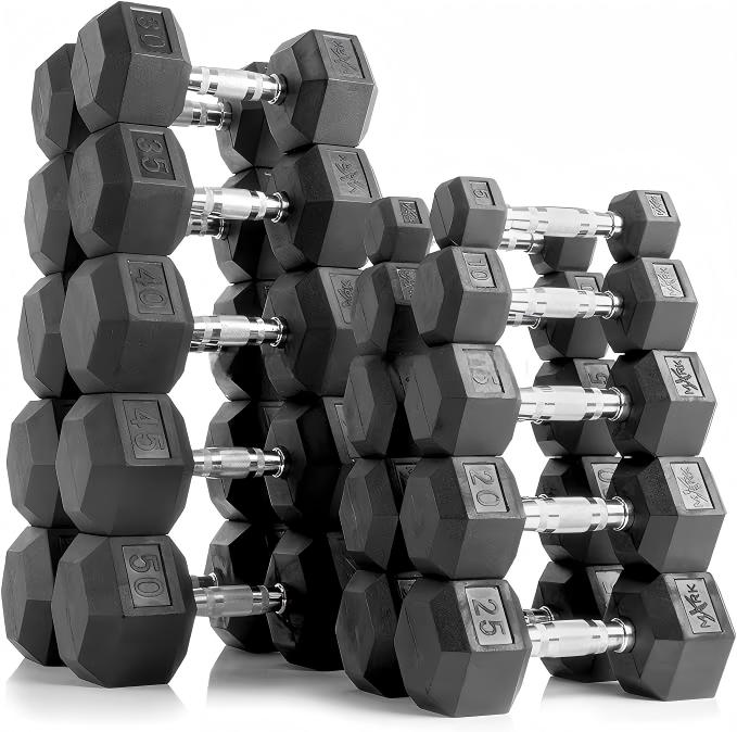 Haltères hexagonaux en caoutch - Hex Dumbbell Set avis et prix