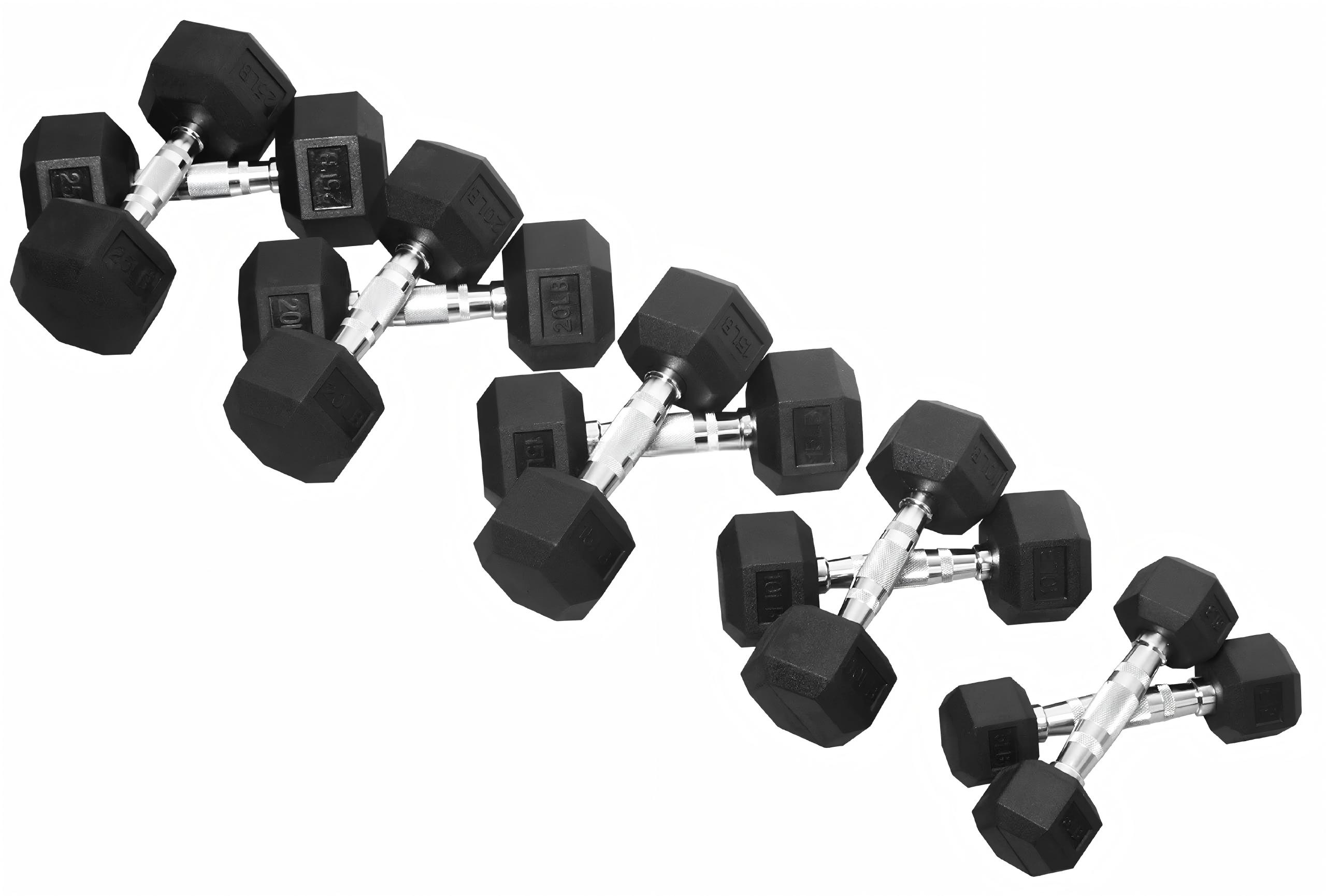 Haltères hexagonaux en caoutch - Hex Dumbbell Set avis et prix