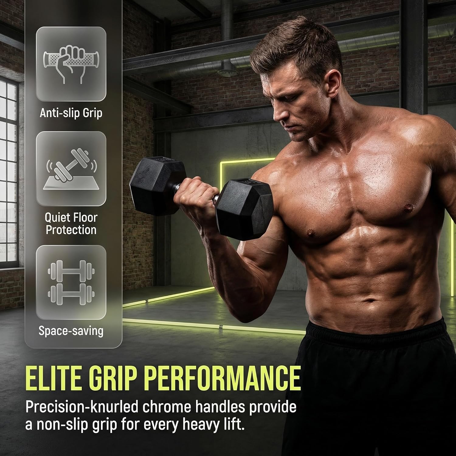 Ensemble d'haltères hexagonale - Hex Dumbbell Set avis et prix