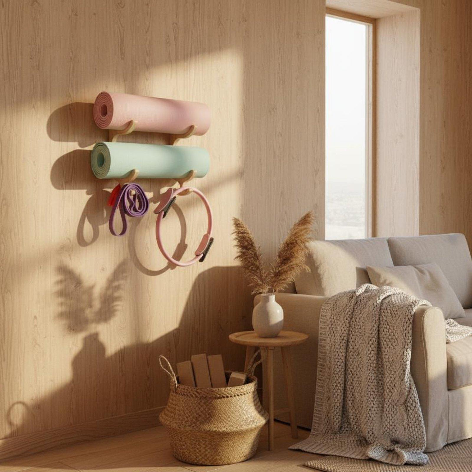 Étagère murale en bois pour ta - Home Gym Yoga Mat avis et prix