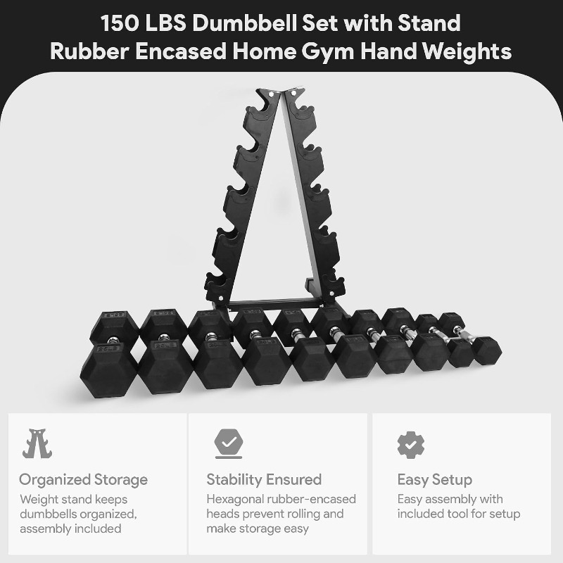Ensemble d'haltères hexagonaux - Hex Dumbbell Set avis et prix
