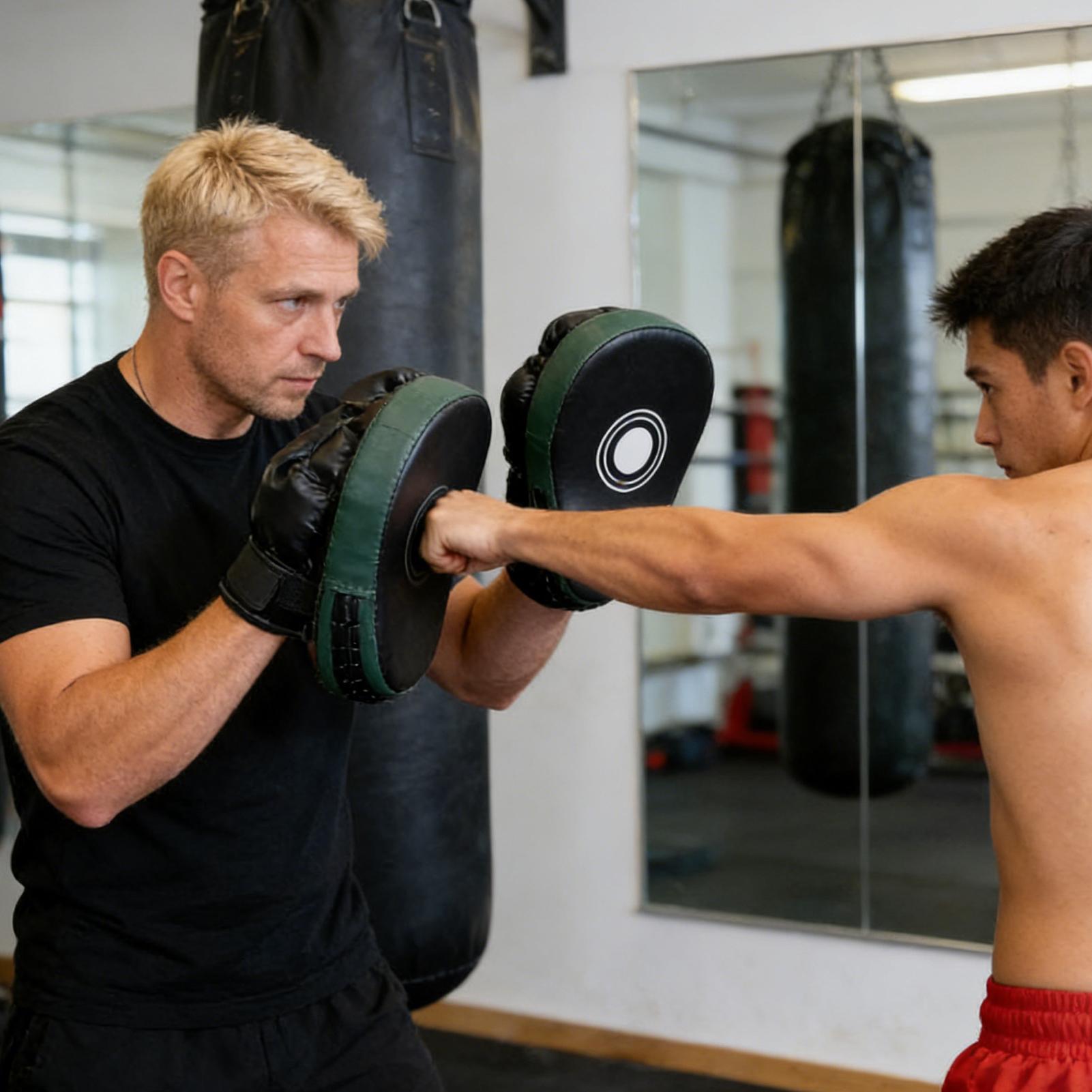 Coussinets de boxe en cuir PU, - Home Gym For Small Spaces avis et prix