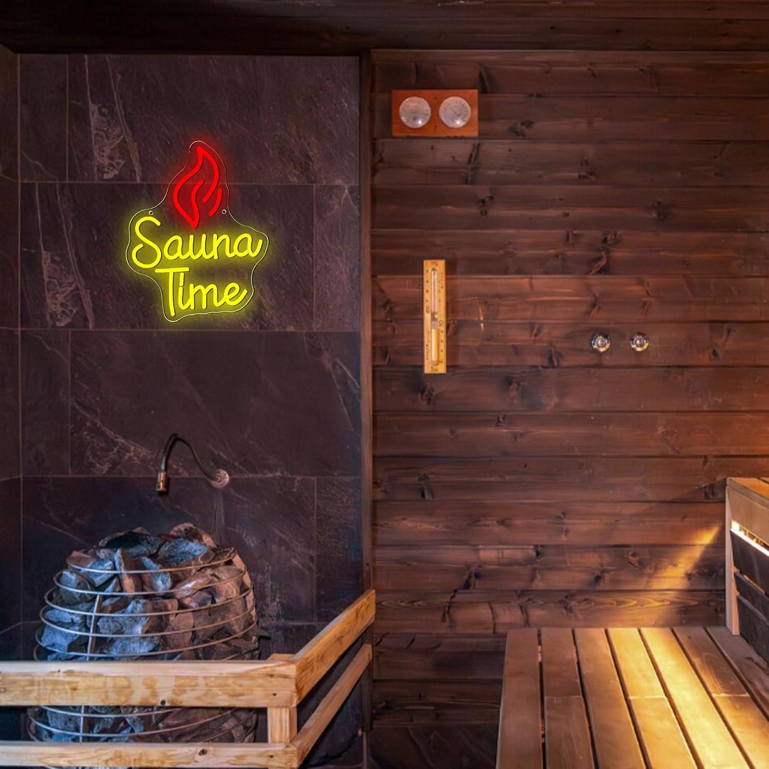 Enseigne néon Sauna Time, lumi - Sauna Home Gym avis et prix