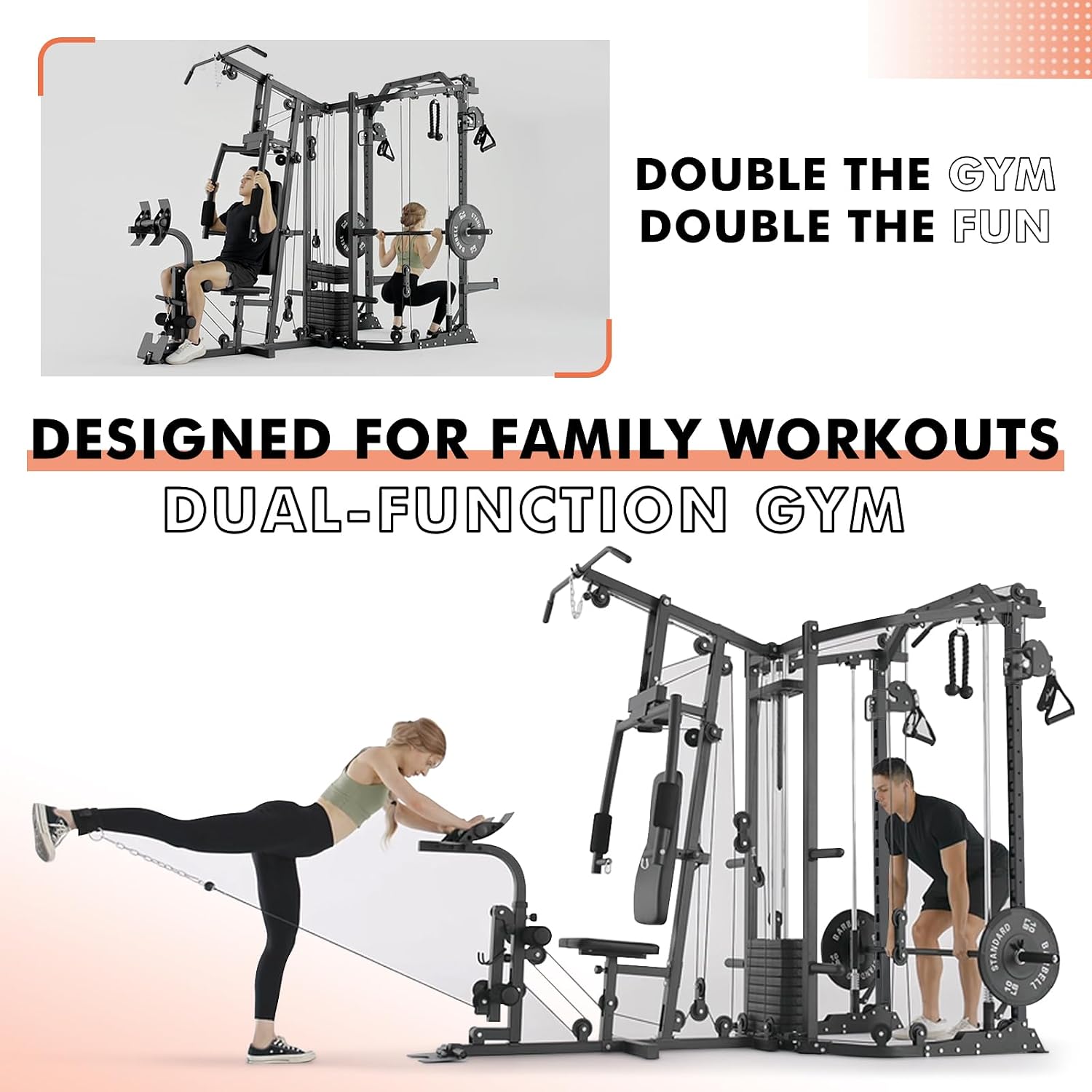 Machine SmithΔ à double statio - Home Gym Smith avis et prix