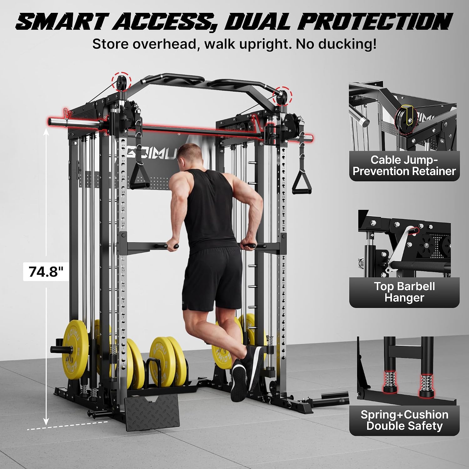 Machine Smith SM4 avec système - Home Gym Smith avis et prix
