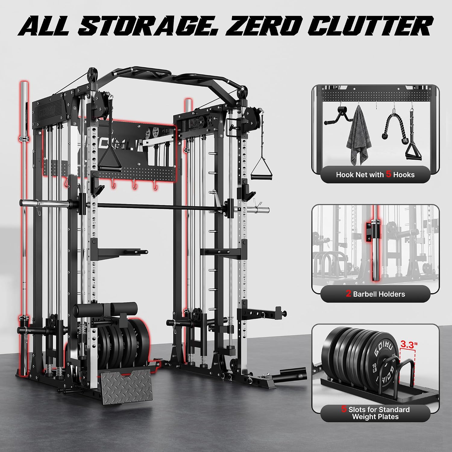 Machine Smith SM4 avec système - Home Gym Smith avis et prix